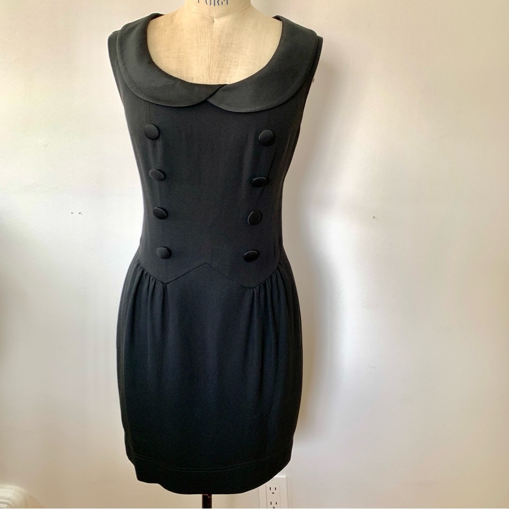 Vintage Moschino Cheap & Chic Black Tuxedo Dress